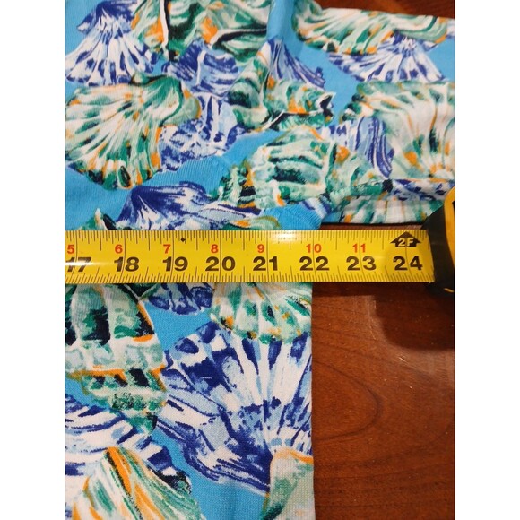 Chicos Size XL(3) Open Front Cardigan Shells Beach Ruffeled  3/4 Sleeve Vacation - Picture 8 of 9